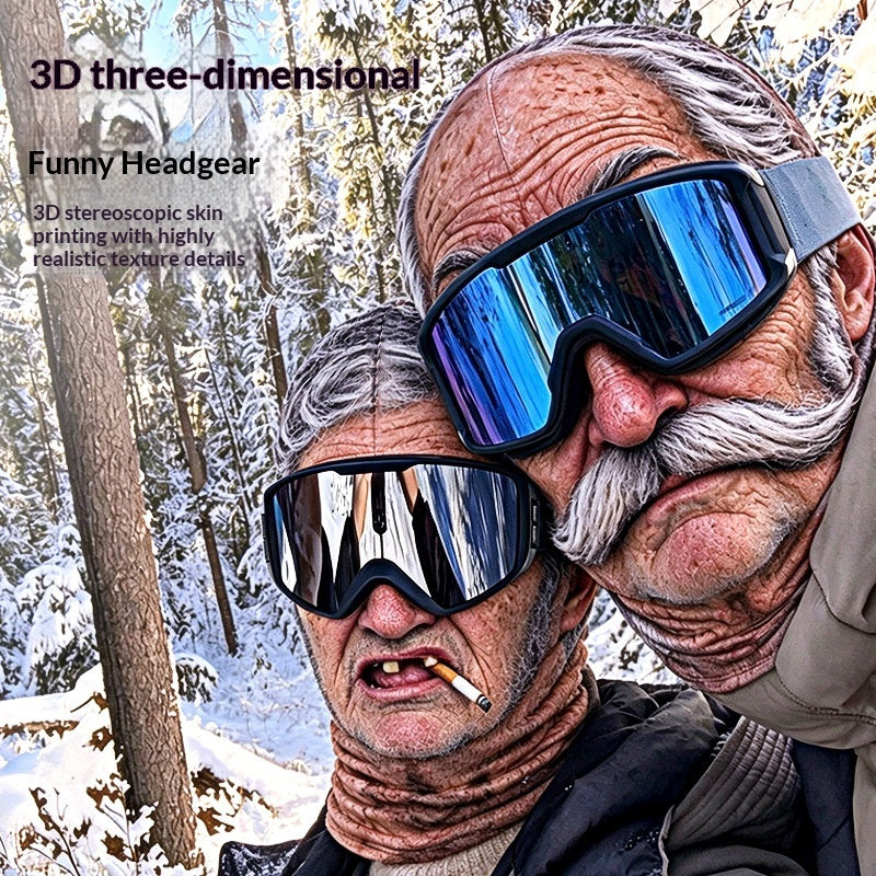 Zimní kukla s 3D obličejem – detail