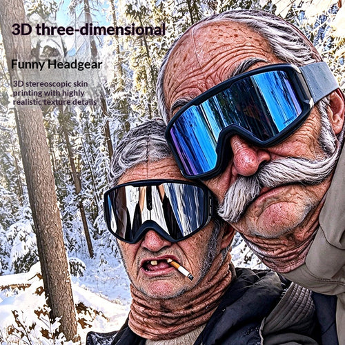Zimní kukla s 3D obličejem – detail